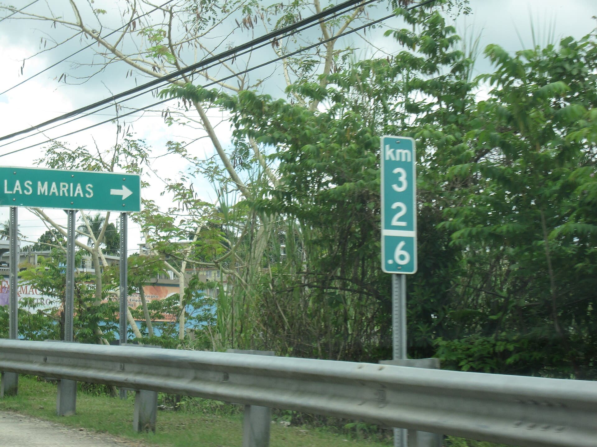Letrero de Las Marías en la PR-129